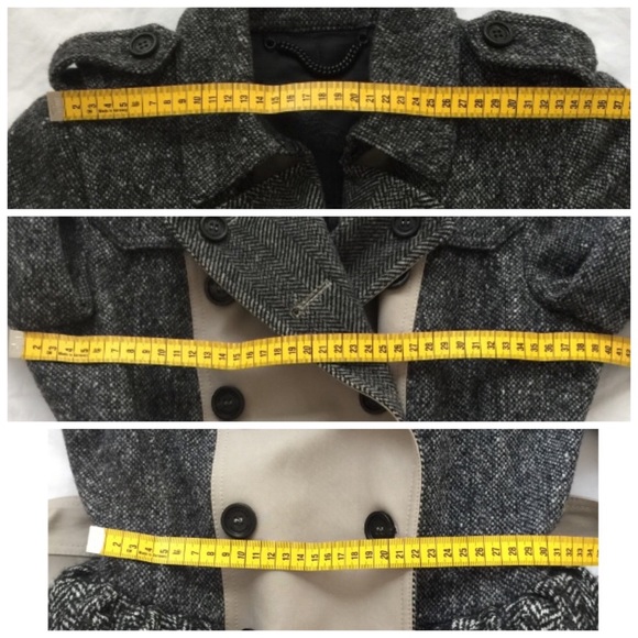 Sold 💯 Burberry Tweed Coat Honey-Beige IT38/US2 - Picture 5 of 8